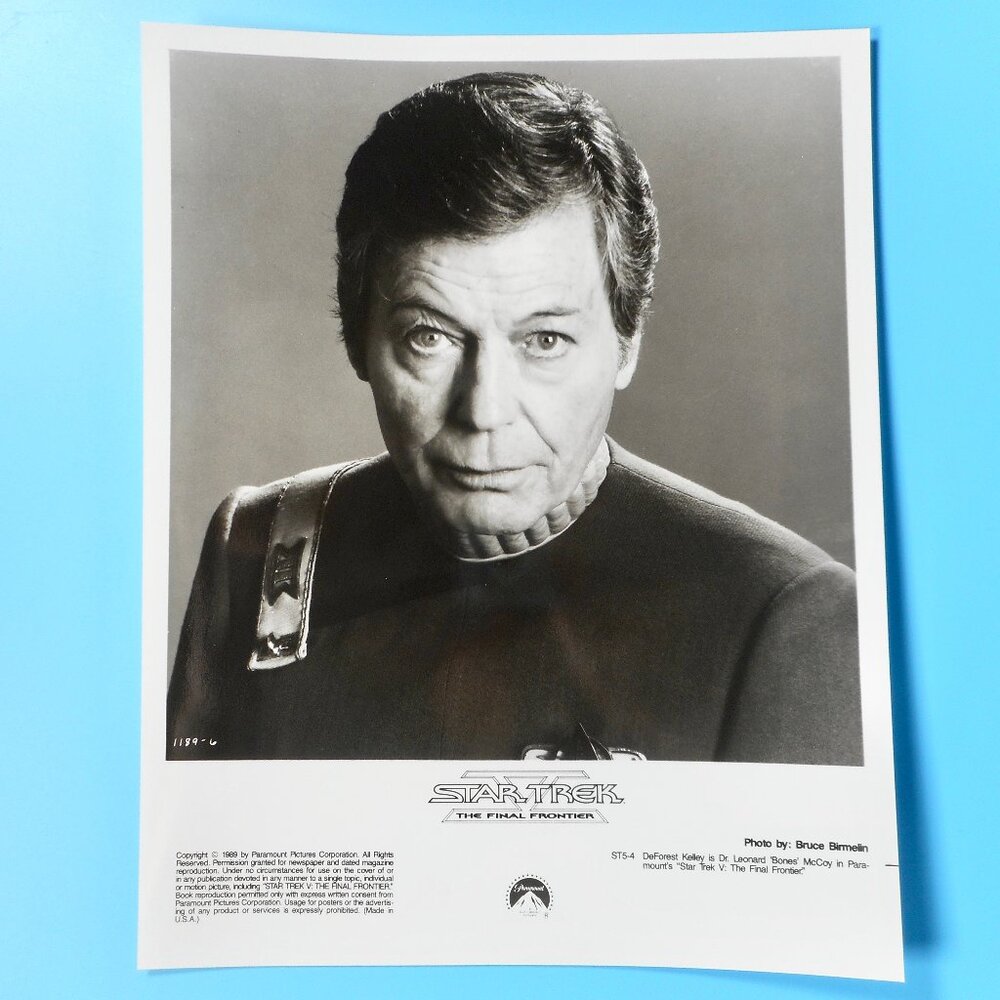 VTG Bones DeForest Kelley Star Trek V Final Frontier Original Movie Press Photo